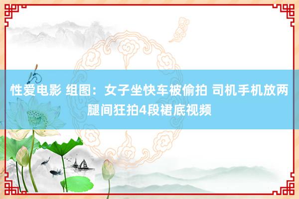 性爱电影 组图：女子坐快车被偷拍 司机手机放两腿间狂拍4段裙底视频